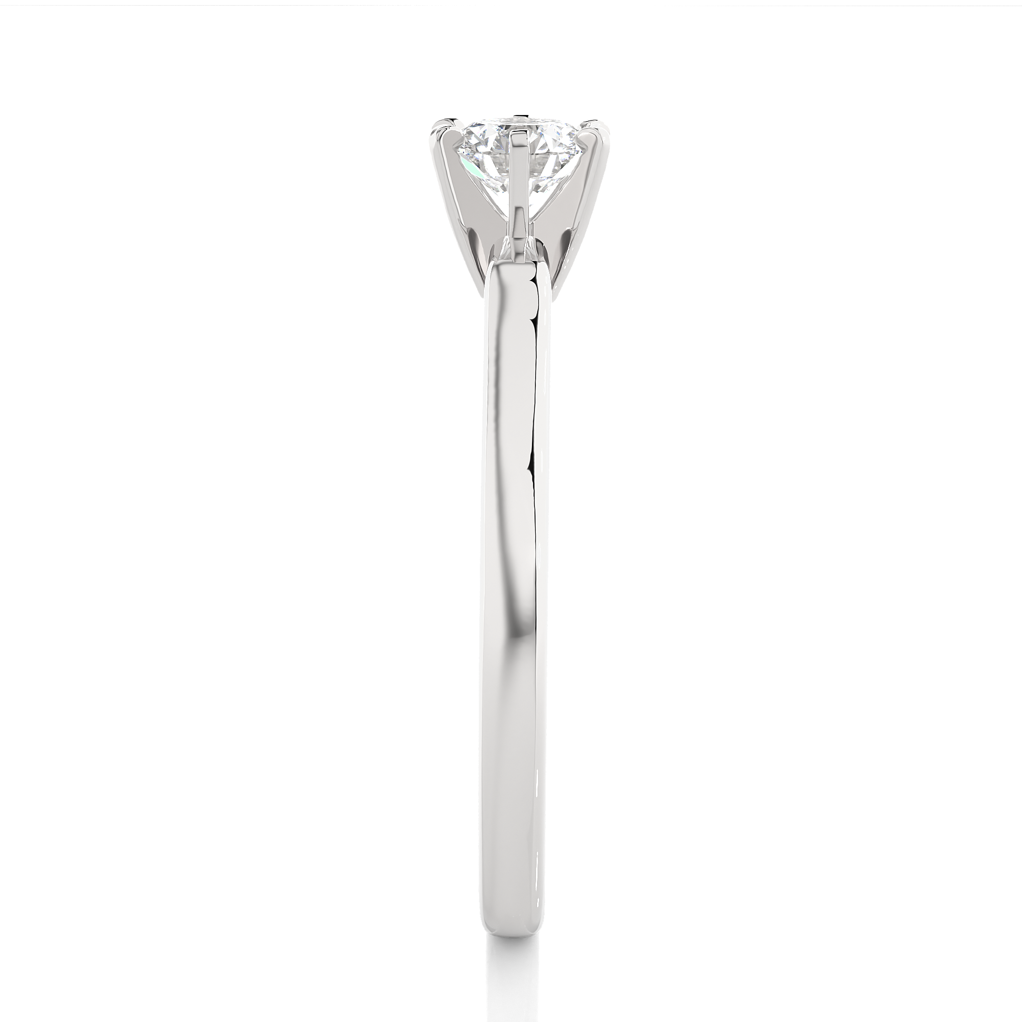 0.47 Carat H Color VS1 Clarity Diamond Studded Natural Diamond Ring.